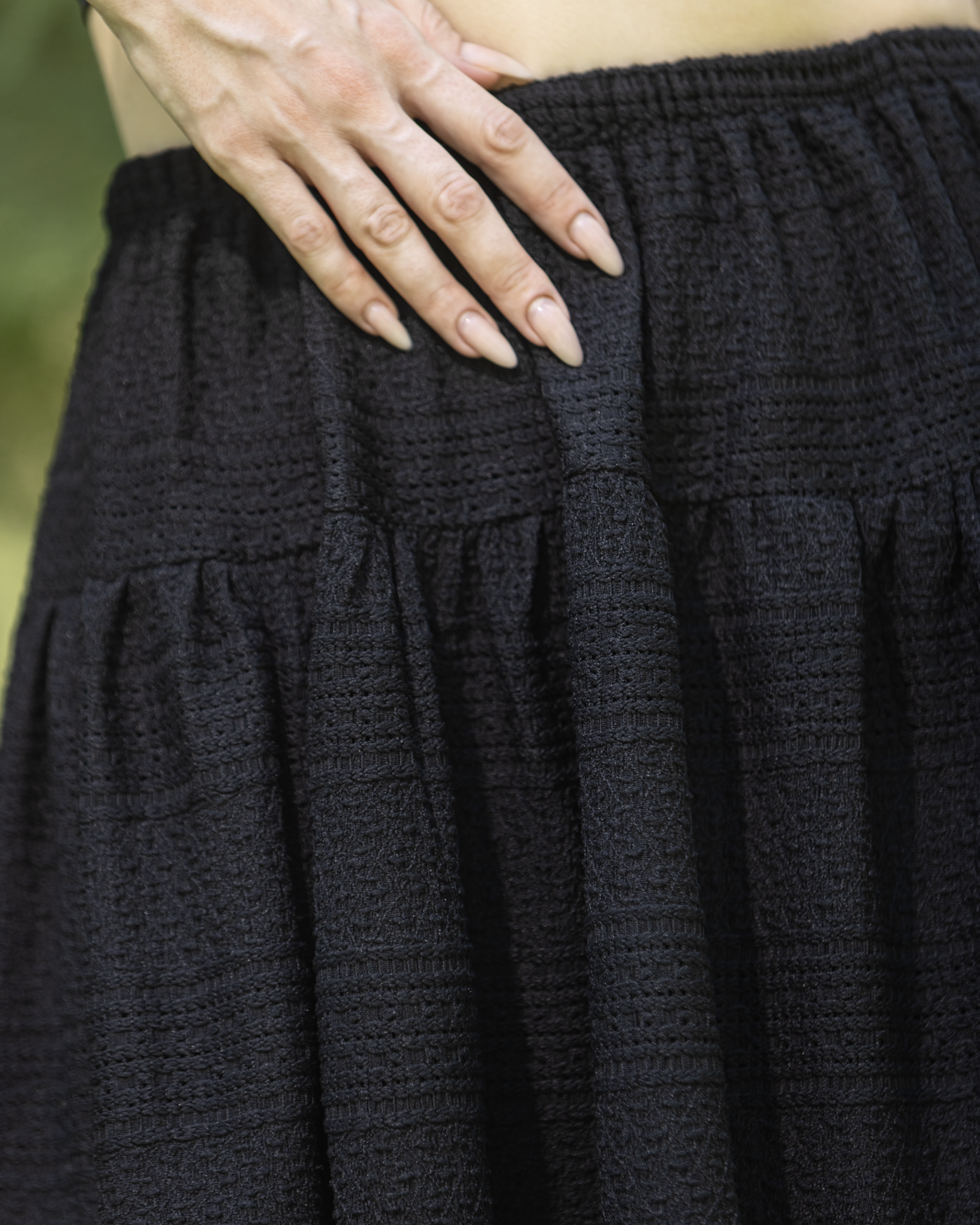 Flow Skirt – Effortless elegance meets all-day comfort.
